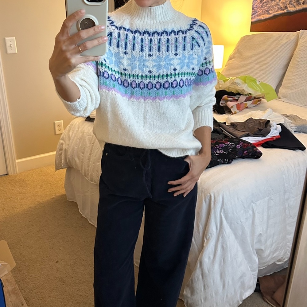 Old Navy Cream Knit Sweater